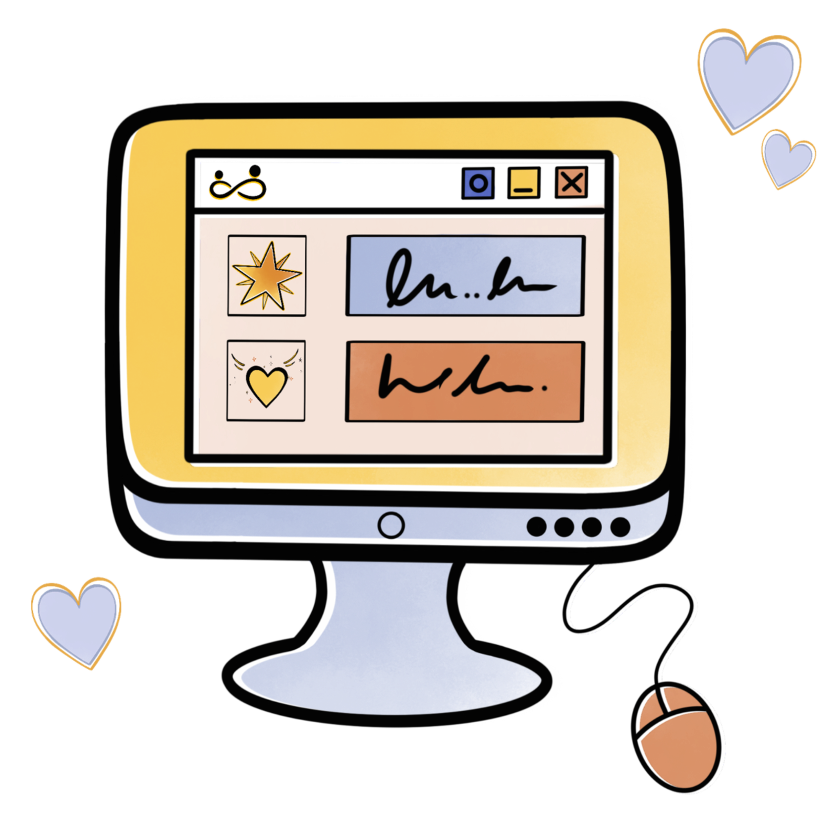 Buy online illustration