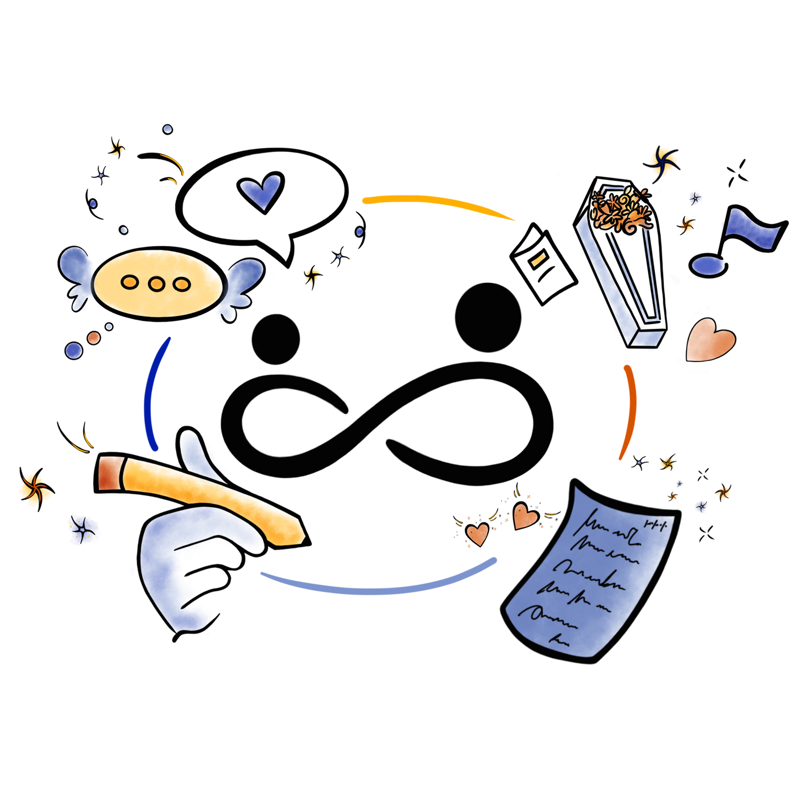 Circle membership illustration
