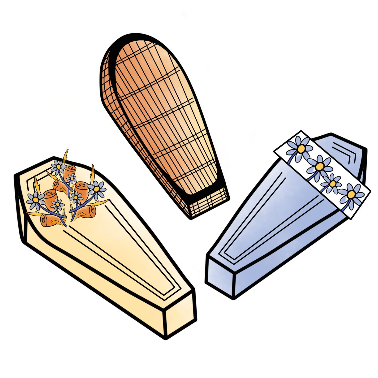 Custom caskets illustration