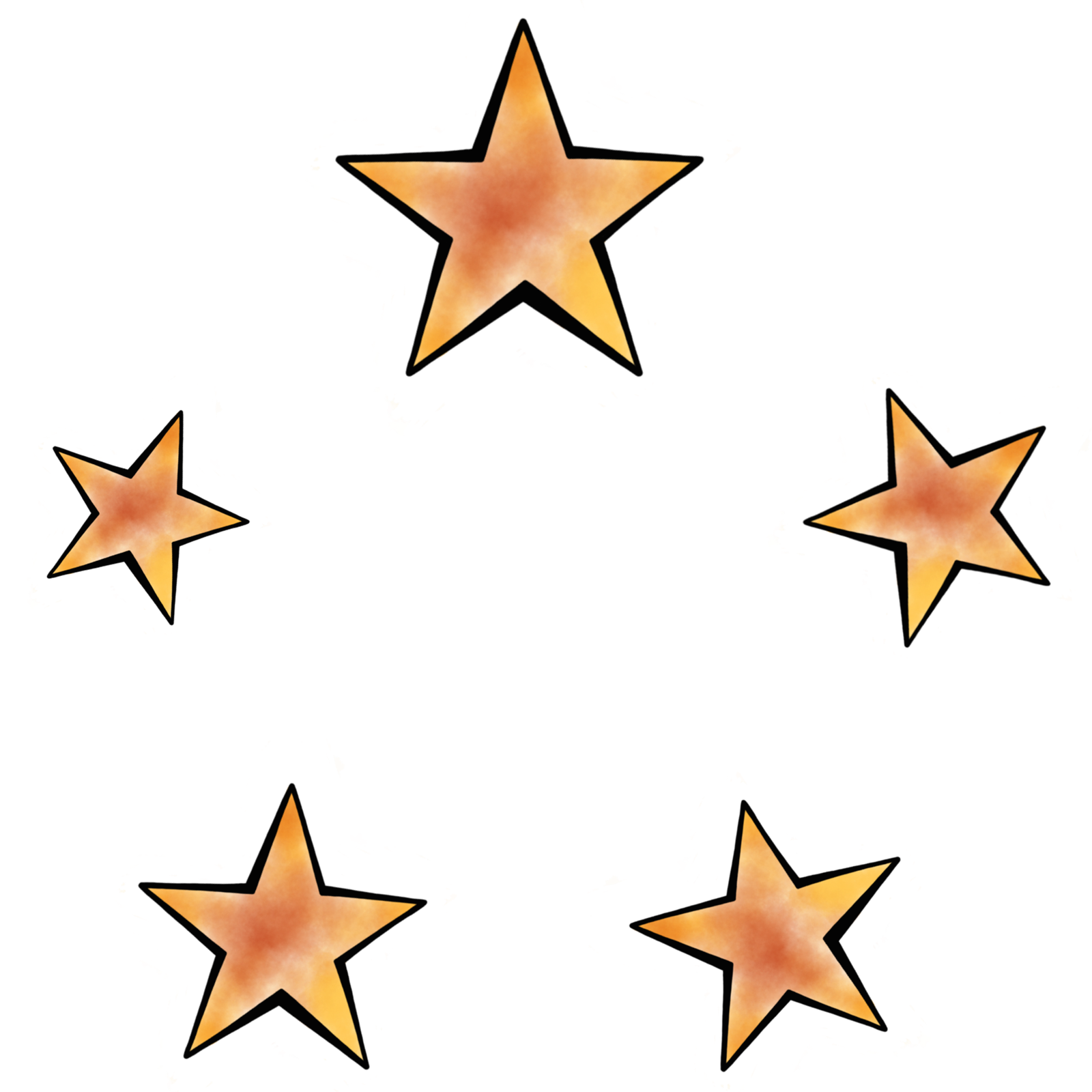 Five star ring illustration
