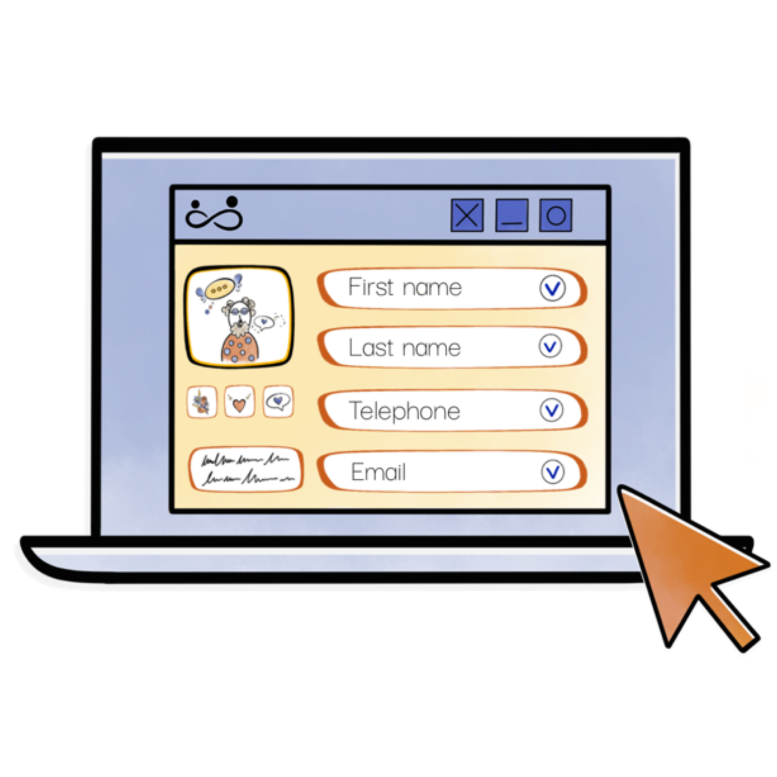 Sign up illustration