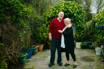 Couple in garden