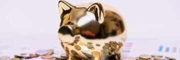 Golden piggy bank